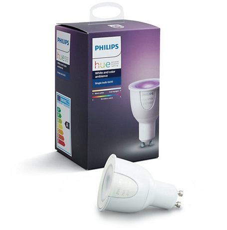 Philips 飛利浦Hue White 及Color Ambiance 單顆燈泡GU10